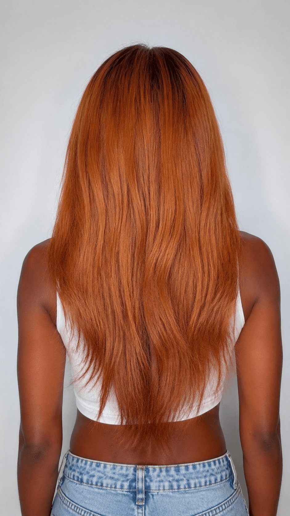 Lace frontale orange 22 pouces, dos