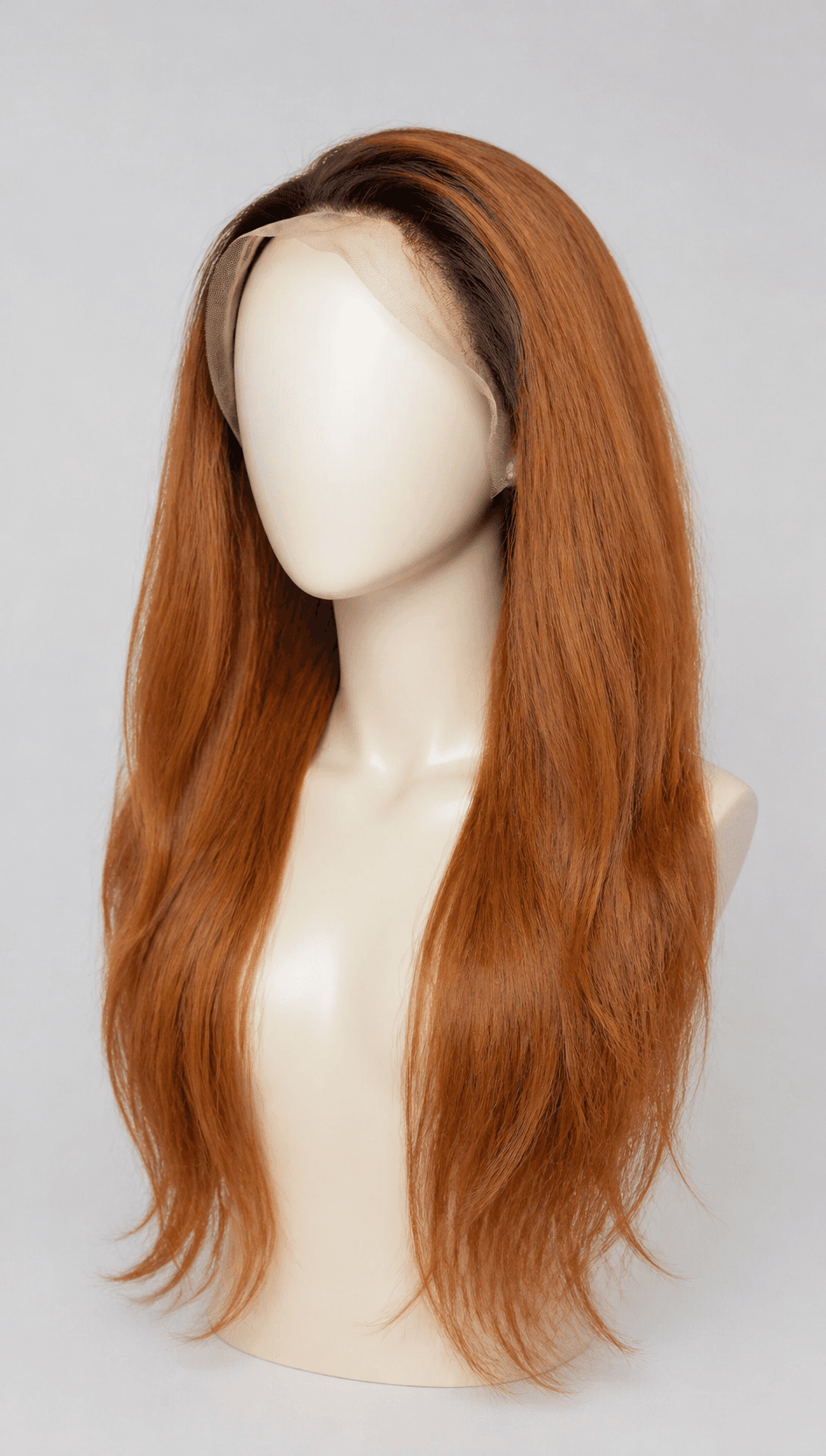 Lace frontale orange 22 pouces, mannequin